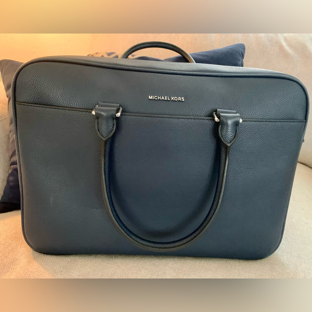 Michael Kors Navy Blue Briefcase